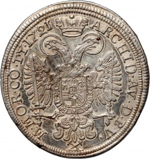 Bohemia, Charles VI, 1/2 Thaler 1721, Kuttenberg (Kutná Hora)