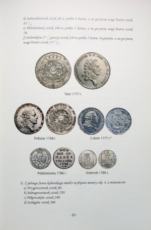 Rafał Janke, Sources from the history of the Warsaw mint 1765-1868