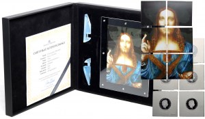 Niue, Elizabeth II, set de 6 x $1 2019, Portrait de Jésus sur 6 pièces officielles en argent