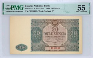 PRL, 20 zloty 15.05.1946, serie C