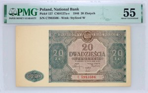 PRL, 20 zlotys 15.05.1946, series C
