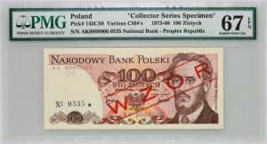 PRL, 100 zloty 17.05.1976, MODEL, n° 0535, série AK