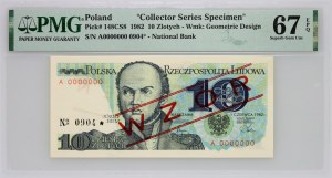 PRL, 10 zloty 1.06.1982, MODELLO, n. 0904, serie A