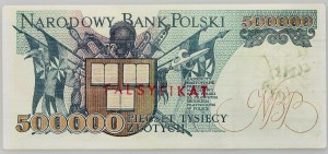 III RP, 500000 Zloty 20.04.1990, Serie Z, FALSCHFICAT