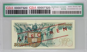 III RP, 500000 złotych 16.11.1993, WZÓR, No. 0179, seria A