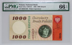 PRL, 1000 zloty 29.10.1965, serie H