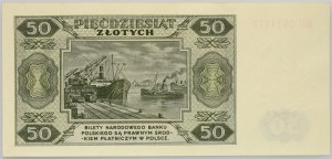 PRL, 50 zlotých 1.07.1948, série DU