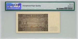 PRL, 2 Zloty 1.07.1948, Einzelbuchstaben-Serie P