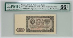 PRL, 2 Zloty 1.07.1948, Serie CF