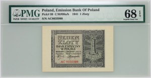 General Government, 1 zloty 1.08.1941, AC series