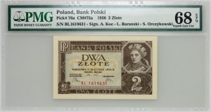 II RP, 2 zloty 26.02.1936, série BŁ