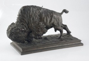 CARL HENCKEL (XIX/XX w.), Ranny bizon