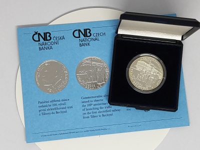 2003 Proof k 100.první elektrifikovaná trať z Tábora do Bechyně  (F.Křižík)