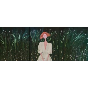 Tatsiana Bulyha, Dívka v květinách-triptych