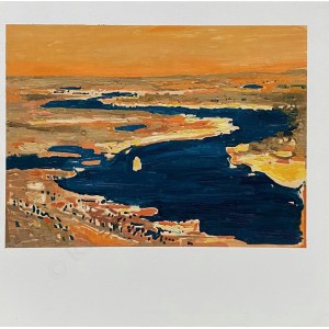 Ed Box, Postkarte nach dem Gemälde Dnepr Sapphire von Jan Stanislawski