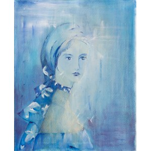 Magdalena Leszner-Skrzecz, Blue femme, 2017