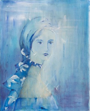 Magdalena Leszner-Skrzecz, Blue femme, 2017