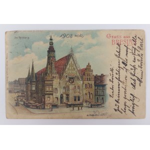Carte postale, Breslau, Wrocław, 1902.
