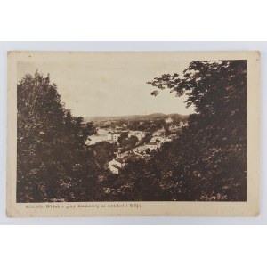 Carte postale, Vilnius, vue de la colline du château