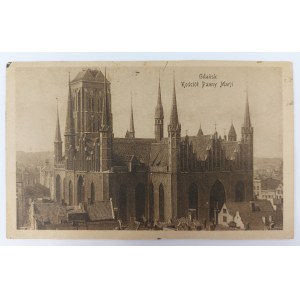 Pocztówka, Gdańsk, Kościół Panny Marii