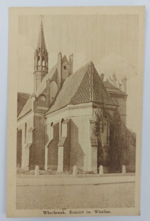Postcard, Wloclawek, St. Vitalis Church