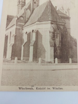 Postcard, Wloclawek, St. Vitalis Church