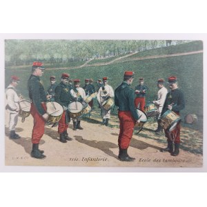 Postcard, Infanterie ecole des tambours