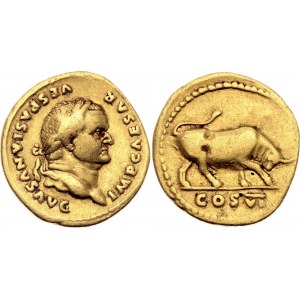Roman Empire Vespasian AV Aureus 75 AD