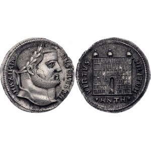 Roman Empire Galerius Argenteus 298 AD (ND) Antioch