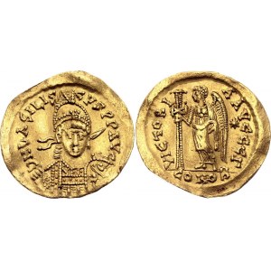 Roman Empire Basiliscus AV Solidus 475 - 476 AD