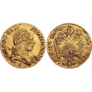 Austria Dukat 1790 E Error - Planchet Flaw