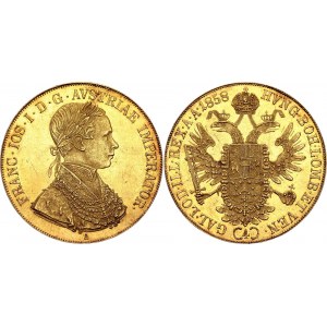 Austria 4 Dukat 1858 A