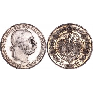 Austria 5 Corona 1907 PROOF PCGS PR62