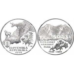 Slovakia 500 Korun 1999 NGC PF69 Ultra Cameo Top Pop