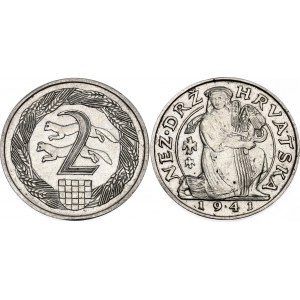 Croatia 2 Kune 1941 Pattern