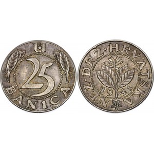 Croatia 25 Banica 1941 Pattern