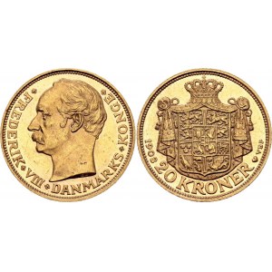 Denmark 20 Kroner 1908 VBP