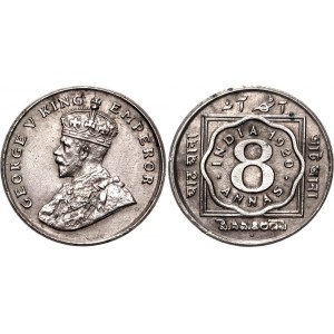 British India 8 Annas 1920