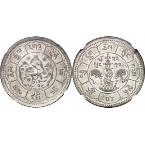 Tibet 10 Srang 1948 BE 1622 NGC AU55