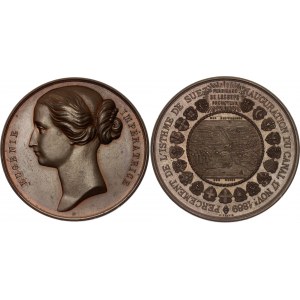Egypt - France Bronze Medal Eugenie the Empress - Inauguration of the Suez Canal 1869 Pattern ex-Jean Lecompte Collection