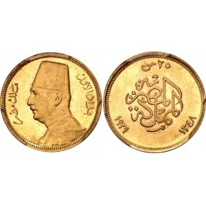 Egypt 20 Piastres 1929 PCGS MS63