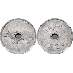 Gabon Token 1929 NGC AU58