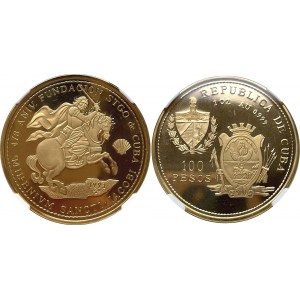 Cuba 100 Pesos 1993 NGC Proof