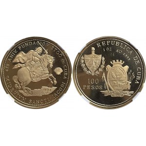 Cuba 100 Pesos 1993 NGC Proof