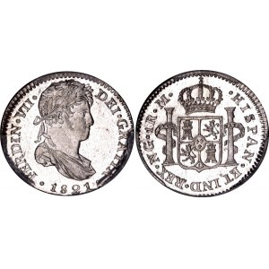 Guatemala 1 Real 1821 NG M PCGS MS64 PL