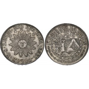 Peru South 8 Reales 1838 CUZCO BA