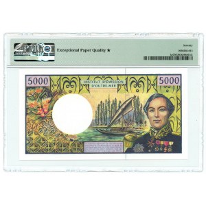French Pacific Territories 5000 Francs 1996 (ND) PMG 70 EPQ Seventy Gem UNC