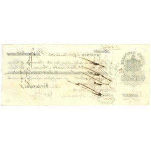 Greece National Bank of Greece Athens Bill of Exchange 268 Florins 1863