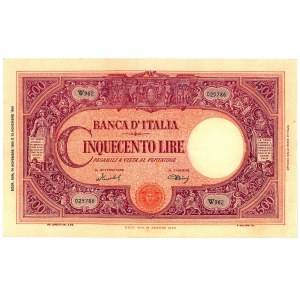Italy 500 Lire 1950