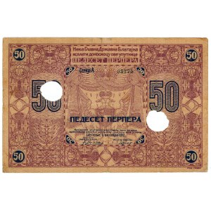 Montenegro 50 Perpera 1912